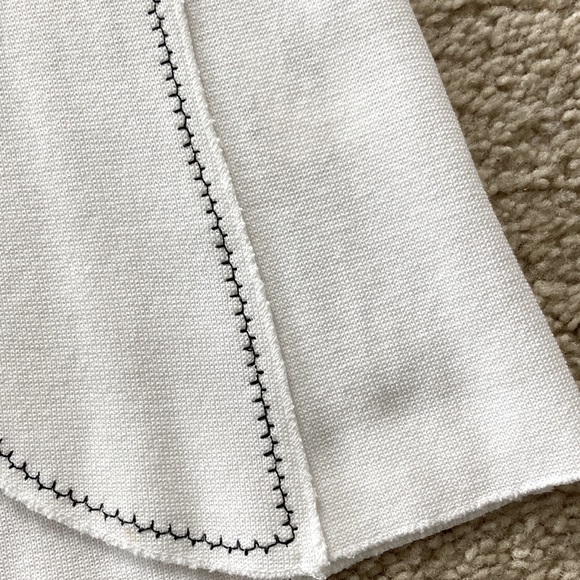 White One Button Blazer Sweater Jacket - Picture 6 of 9